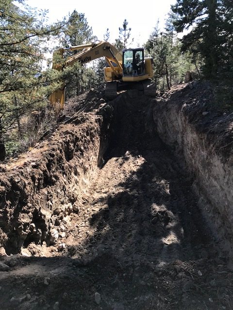 treehouse, treehouse septic, mountain septic construction